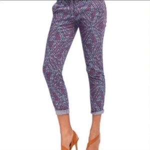 CAbi Palm Beach cropped pants style #806, floral.  Size 8.